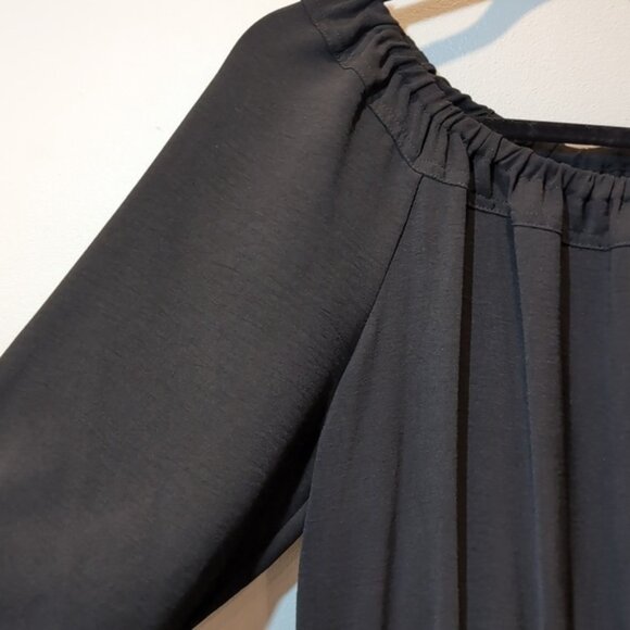 Calvin Klein Drawstring Tie Playsuit Dressy Romper Shorts 3/4 Sleeves Party - Picture 6 of 16